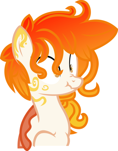 Size: 7011x9000 | Tagged: absurd resolution, artist:glessmlp, derpibooru import, oc, oc:sunset fall, safe, scrunchy face, simple background, solo, transparent background, unofficial characters only