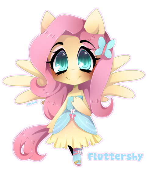 Size: 1024x1274 | Tagged: safe, artist:morishasu, derpibooru import, fluttershy, equestria girls, chibi, fall formal outfits, ponied up, simple background, solo, transparent background