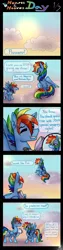 Size: 1500x6000 | Tagged: artist:kikirdcz, comic, dashblitz, derpibooru import, female, male, rainbow blitz, rainbow dash, rule 63, safe, selfcest, self ponidox, shipping, straight