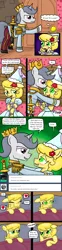 Size: 640x2574 | Tagged: artist:ficficponyfic, comic, crossdressing, derpibooru import, dream, goldeeze, male, oc, oc:golden brisk, oc:silver breeze, reverse trap, shipping, straight, suggestive, trap, unofficial characters only
