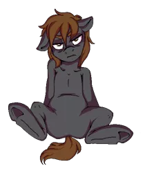 Size: 420x500 | Tagged: artist:pitchpatch, derpibooru import, oc, safe, the cynical pony, underhoof, unofficial characters only