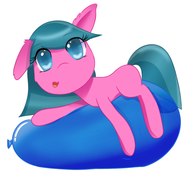 Size: 950x861 | Tagged: artist:ponballoon, balloon, balloon fetish, cute, derpibooru import, fetish, oc, oc:jenny, prone, safe, unofficial characters only