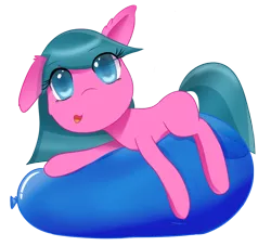 Size: 950x861 | Tagged: artist:ponballoon, balloon, balloon fetish, cute, derpibooru import, fetish, oc, oc:jenny, prone, safe, unofficial characters only