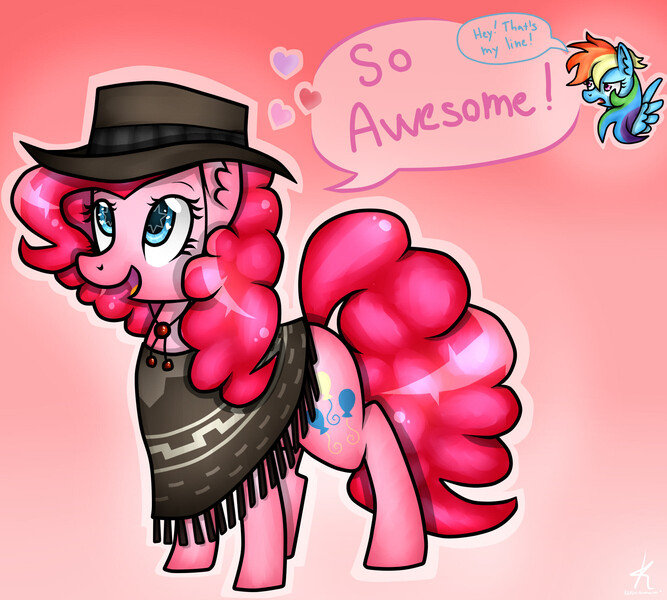 Size: 2000x1800 | Tagged: artist:kikirdcz, derpibooru import, pinkie pie, rainbow dash, safe, so awesome