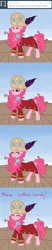 Size: 500x2400 | Tagged: safe, artist:alipes, derpibooru import, pinkie pie, earth pony, pony, ask pinkie pierate, ask, beard, clothes, comic, female, hat, mare, pirate, solo, tumblr