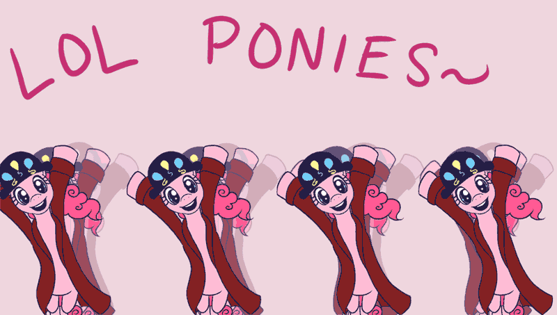 Size: 900x510 | Tagged: safe, artist:alipes, derpibooru import, pinkie pie, pony, ask pinkie pierate, animated, ask, bipedal, clothes, hat, lazytown, pirate, self ponidox, solo, tumblr, you are a pirate