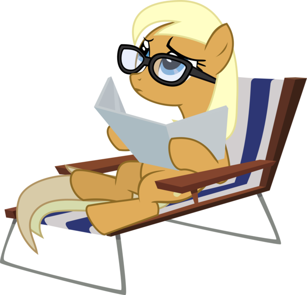 Size: 2839x2728 | Tagged: a friend in deed, apple cobbler, apple family member, artist:mahaugher, derpibooru import, glasses, safe, simple background, solo, sunbathing, tanning, tanning mirror, transparent background, vector