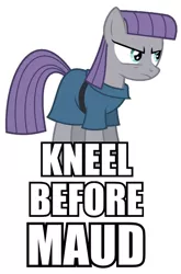 Size: 680x1028 | Tagged: safe, derpibooru import, maud pie, general zod, image macro, kneel before zod, meme, superman