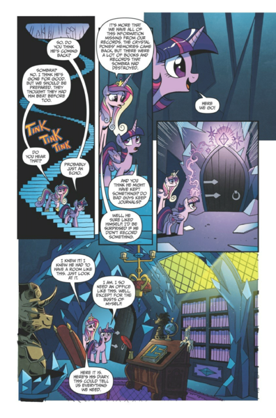 Size: 1759x2667 | Tagged: safe, derpibooru import, idw, king sombra, princess cadance, twilight sparkle, twilight sparkle (alicorn), alicorn, pony, spoiler:comic, spoiler:comicfiendshipismagic1, dark magic, female, idw advertisement, magic, mare, preview