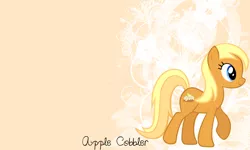 Size: 3000x1800 | Tagged: apple cobbler, apple family member, artist:kelseysparrow67, artist:solusjbj, derpibooru import, safe, solo, vector, wallpaper