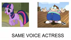 Size: 1461x816 | Tagged: codename kids next door, derpibooru import, exploitable meme, meme, safe, same voice actor, tara strong, twilight sparkle, willard wallace