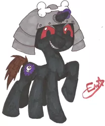 Size: 992x1195 | Tagged: artist:studio-ema, derpibooru import, garmadon, lego, magic, ninjago, original species, ponified, safe, solo, traditional art