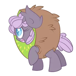 Size: 3500x3500 | Tagged: safe, artist:starlightlore, derpibooru import, oc, oc:sirocca, unofficial characters only, bat pony, pony, clothes, costume, fruit, kiwi fruit, simple background, solo, transparent background