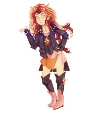 Size: 1645x2012 | Tagged: safe, artist:klalaskaxd, derpibooru import, sunset shimmer, equestria girls, solo