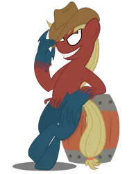 Size: 1024x1303 | Tagged: applejack, artist:gamerpen, crossover, derpibooru import, marvel, marvel comics, safe, spider-man, symbiote, symbiote pony, toxin