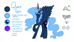 Size: 1110x630 | Tagged: alternate universe, artist:amber flicker, derpibooru import, princess luna, queen luna, reference sheet, safe, solo