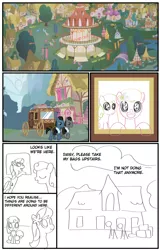 Size: 768x1200 | Tagged: safe, artist:why485, derpibooru import, berry punch, berryshine, bon bon, daisy, flower wishes, lily, lily valley, linky, mr. greenhooves, shoeshine, sweetie drops, trixie, oc, pony, unicorn, ask the flower trio, ask, carriage, comic, female, mare, tumblr