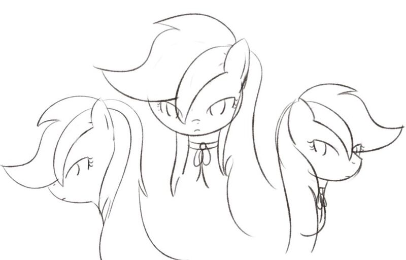 Size: 895x573 | Tagged: artist:why485, ask, ask the flower trio, monochrome, roseluck, safe, sketch, solo, tumblr