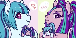 Size: 1200x600 | Tagged: aria blaze, arisona, artist:samonferrari, derpibooru import, ponified, safe, sonata dusk