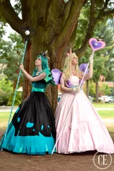 Size: 3072x4608 | Tagged: artist:eli-cosplay, cosplay, derpibooru import, human, irl, irl human, photo, princess cadance, queen chrysalis, safe