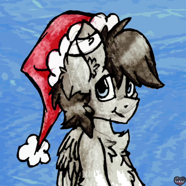 Size: 620x620 | Tagged: artist:iroxykun, christmas, derpibooru import, icon, oc, oc:etchasketch, safe, unofficial characters only