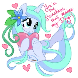 Size: 900x900 | Tagged: safe, artist:jojuki-chan, derpibooru import, oc, oc:ocean blossom, unofficial characters only, pony, unicorn, heart, simple background, solo, transparent background, valentine's day, vector