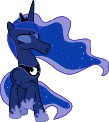 Size: 916x1024 | Tagged: artist:sir-teutonic-knight, derpibooru import, edit, eyes closed, hoers, long muzzle, princess luna, raised hoof, safe, sarah jessica parker, simple background, solo, transparent background, vector, wat