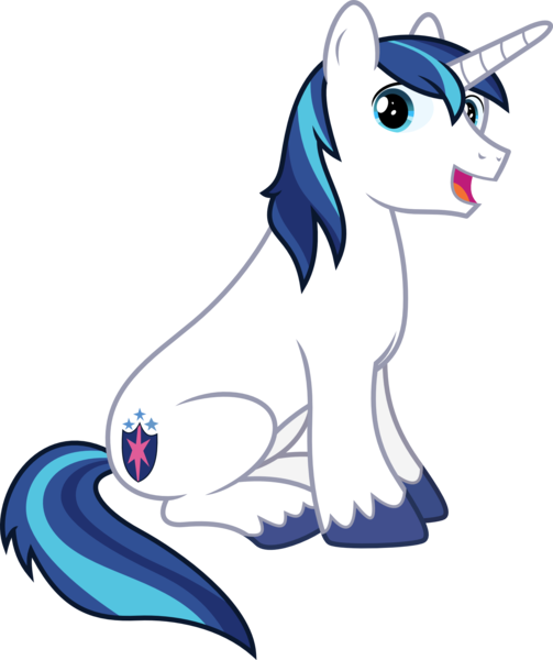 Size: 1676x2000 | Tagged: safe, artist:chainchomp2, derpibooru import, shining armor, pony, unicorn, .svg available, cute, happy, looking at you, male, shining adorable, simple background, sitting, smiling, solo, stallion, transparent background, vector