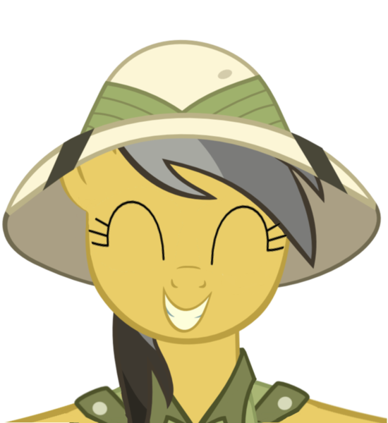 Size: 741x809 | Tagged: artist:comfydove, daring do, daring dorable, derpibooru import, hat, hug, looking at you, pith helmet, safe, simple background, solo, transparent background, vector