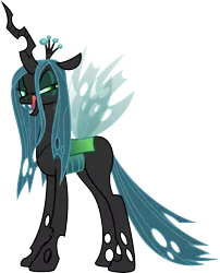 Size: 4000x4960 | Tagged: artist:jeatz-axl, kitchen eyes, licking lips, looking at you, open mouth, queen chrysalis, safe, simple background, solo, white background