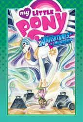 Size: 823x1200 | Tagged: artist:sararichard, comic, cover, derpibooru import, idw, lifting, princess celestia, safe, spike, weights