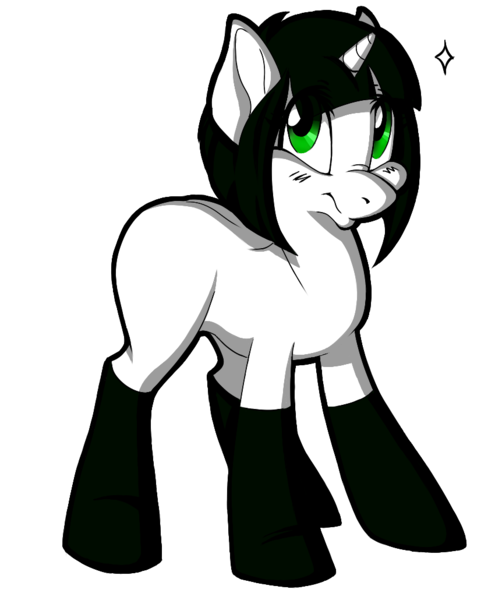 Size: 850x1030 | Tagged: safe, artist:socialbutter, derpibooru import, oc, ponified, unofficial characters only, pony, unicorn, onigiri, solo