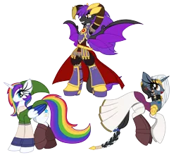 Size: 2500x2200 | Tagged: artist:silverromance, clothes, costume, derpibooru import, hyrule warriors, longma, nightmare night, oc, oc:silver, oc:white knight, safe, the legend of zelda, unofficial characters only