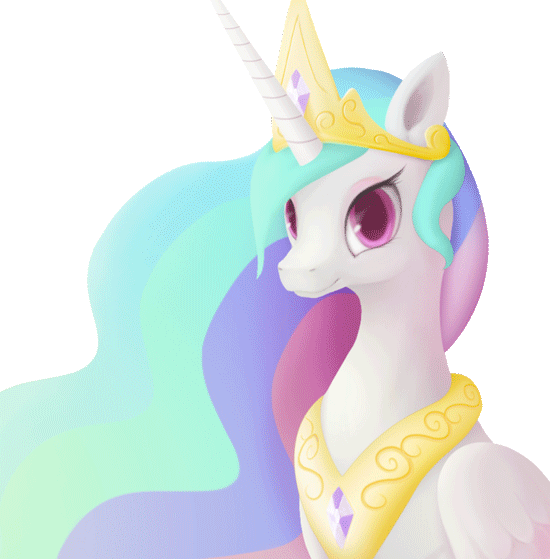 636822 - safe, artist:rodrigues404, derpibooru import, princess celestia,  alicorn, pony, animated, cute, cutelestia, female, flowing mane, looking at  you, mare, portrait, simple background, smiling, solo, three quarter view,  transparent background ...