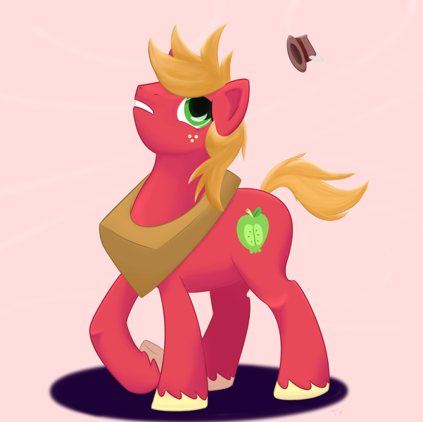 Size: 2763x2759 | Tagged: safe, artist:tex, derpibooru import, big macintosh, earth pony, pony, male, solo, stallion