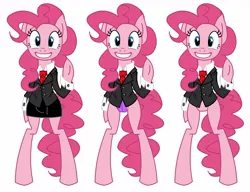 Size: 1430x1099 | Tagged: suggestive, anonymous artist, derpibooru import, pinkie pie, pony, bipedal, clothes, president, solo, suit, xk-class end-of-the-world scenario