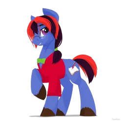 Size: 1280x1280 | Tagged: safe, artist:hoverrover, derpibooru import, oc, oc:almanac, unofficial characters only, earth pony, pony, bowtie, clothes, colored hooves, cutie mark, glasses, hoof fluff, hooves, lineless, male, raised hoof, simple background, solo, stallion, teeth, transparent background