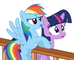 Size: 1600x1300 | Tagged: artist:s.guri, death threat, derpibooru import, rainbow dash, safe, simple background, transparent background, twilight sparkle, vector