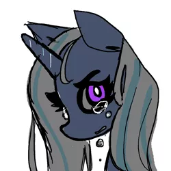 Size: 1000x1000 | Tagged: safe, artist:witchette, derpibooru import, trixie, pony, unicorn, crying, female, mare, sad, solo