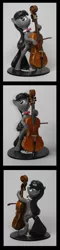 Size: 1200x5030 | Tagged: artist:captainwilder, cello, derpibooru import, musical instrument, octavia melody, safe, sculpture, solo