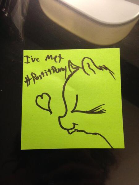 Size: 600x800 | Tagged: artist:postitpony, bronycon2014, derpibooru import, photo, safe, sticky note