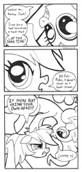 Size: 800x1675 | Tagged: artist:abronyaccount, comic, derpibooru import, lineart, monochrome, pinkie pie, rainbow dash, safe