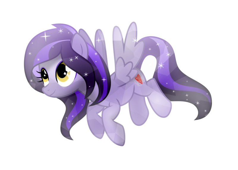 Size: 7000x5000 | Tagged: safe, artist:meteor-spark, derpibooru import, oc, oc:reverie, unofficial characters only, pegasus, pony, .svg available, absurd resolution, crystallized, looking up, simple background, smiling, solo, spread wings, transparent background, vector