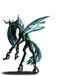 Size: 1200x1600 | Tagged: artist:sirmaril, changeling, changeling queen, derpibooru import, female, queen chrysalis, safe, solo