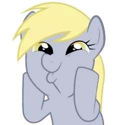 Size: 894x894 | Tagged: safe, artist:smiba11, derpibooru import, derpy hooves, pegasus, pony, dashface, female, mare, simple background, smiling, solo, transparent background, wow