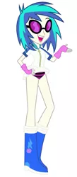 Size: 357x822 | Tagged: suggestive, artist:selenaede, derpibooru import, edit, vinyl scratch, equestria girls, clothes, fetish, legs, panties, panty fetish, panty shot, pink underwear, skirt, skirt lift, solo, striped underwear, underwear, underwear edit, upskirt