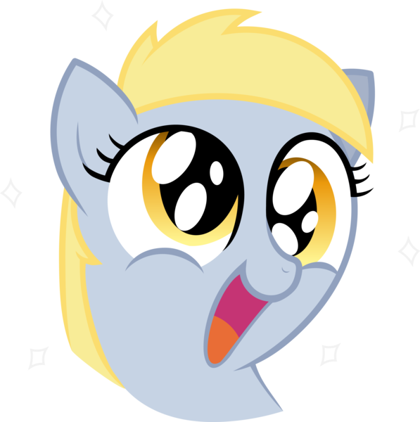 Size: 8254x8289 | Tagged: safe, artist:mickeymonster, artist:tim015, derpibooru import, derpy hooves, pegasus, pony, .ai available, absurd resolution, cute, derpabetes, female, happy, mare, simple background, smiling, sparkling, transparent background, vector