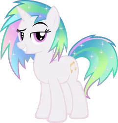 Size: 5000x5178 | Tagged: safe, artist:jonathanmdful, artist:moongazeponies, derpibooru import, princess celestia, vinyl scratch, pony, absurd resolution, dreamworks face, female, fusion, mare, recolor, simple background, solo, transparent background, vector