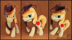 Size: 5504x3093 | Tagged: artist:zizzaz, braeburn, derpibooru import, irl, photo, plushie, safe