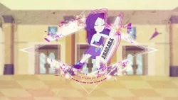 Size: 1920x1080 | Tagged: safe, artist:divideddemensions, artist:katequantum, derpibooru import, rarity, equestria girls, rainbow rocks, cafeteria, canterlot high, eyes closed, keytar, musical instrument, school, vector, wallpaper